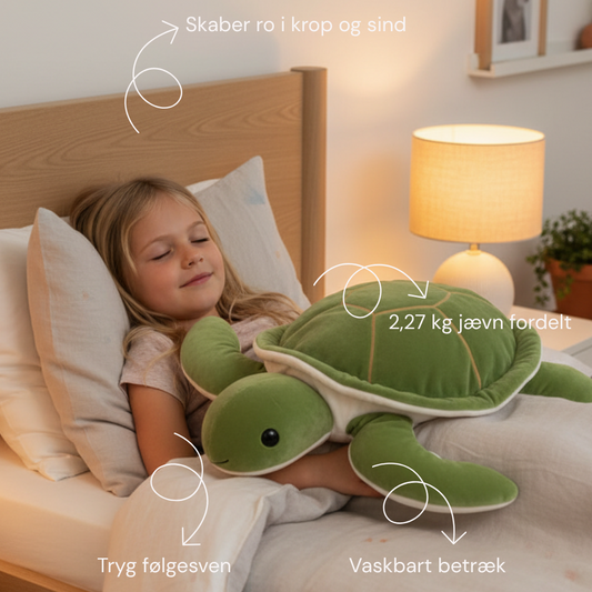 Skildpadden tyngdebamse – beroligende tyngde