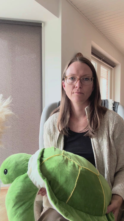 Skildpadden tyngdebamse – beroligende tyngde